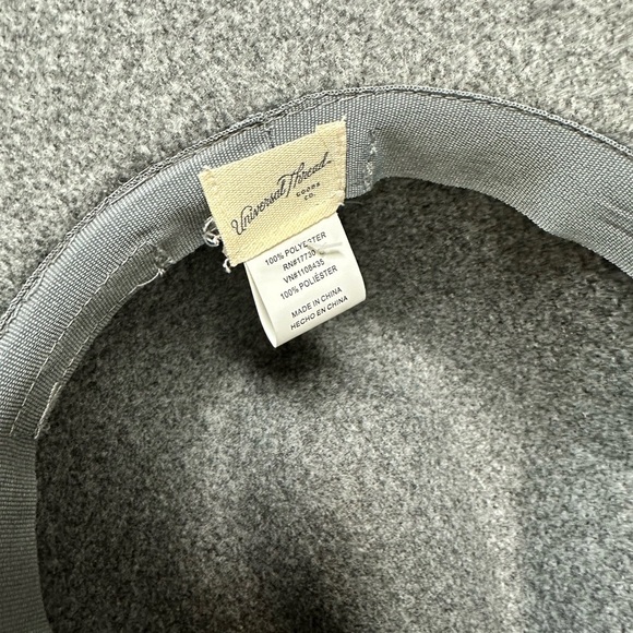 Universal Thread Unisex Gray Fedora Hat Wide Brim One‎ Size Casual - Picture 4 of 4